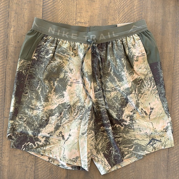 Nike Other - Nike Green and Brown Athletic Shorts Camouflage Design